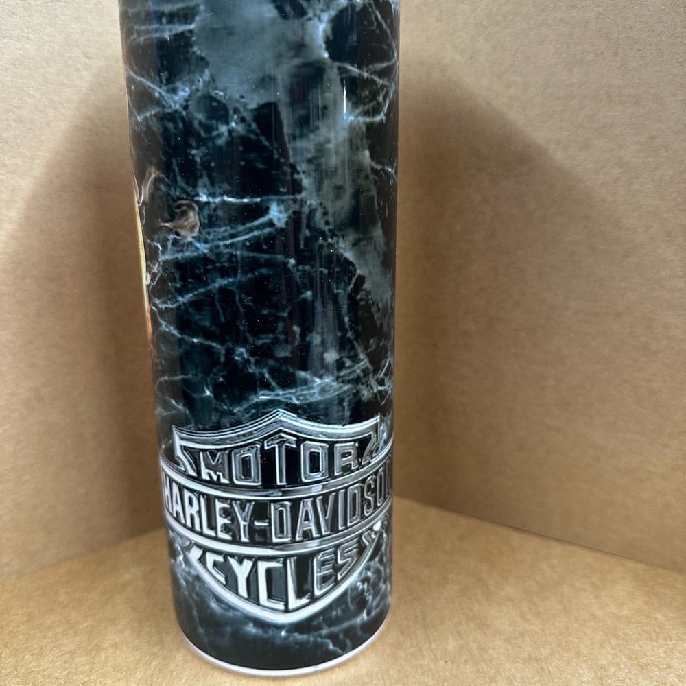 Harley-Davidson Black and Silver Tumbler